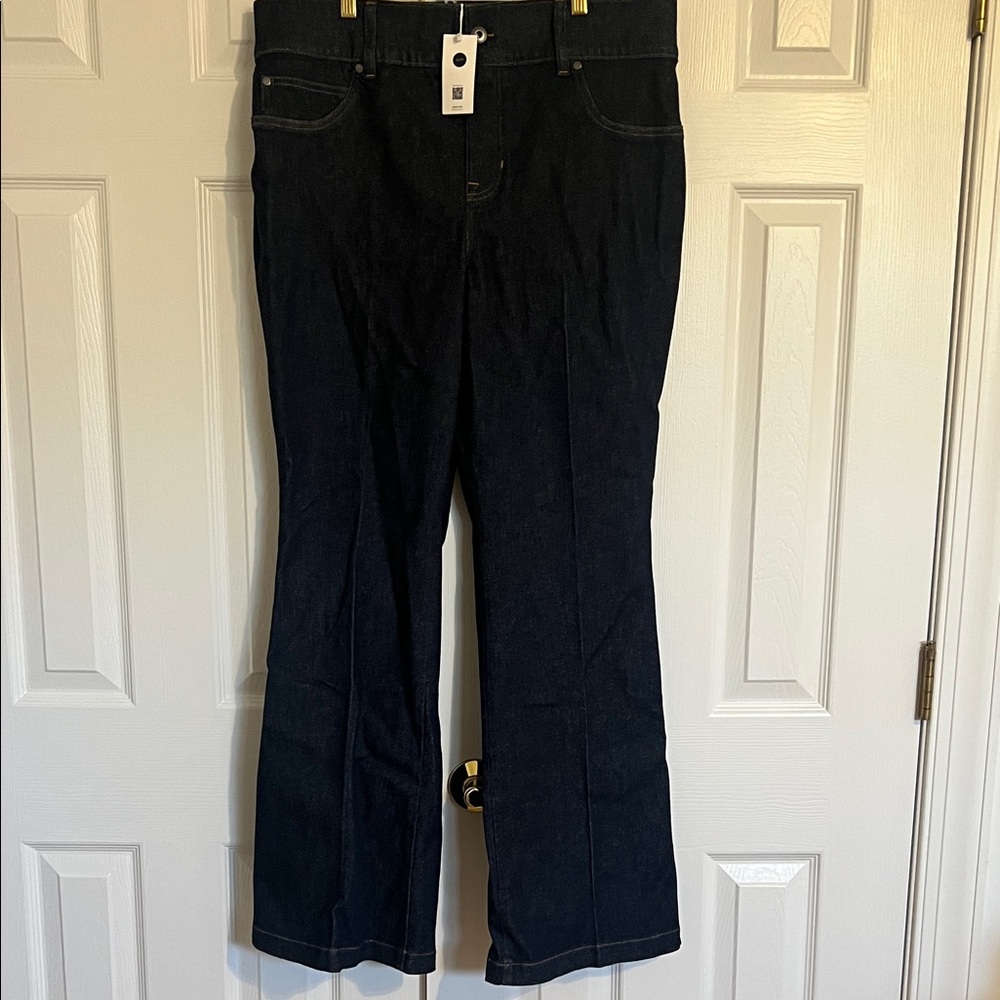 SPANXshape™ Original EveryWear Flare Jeans | Raw Indigo Petite 1X NWT
